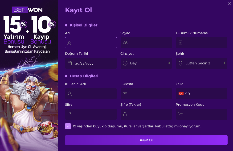 Beinwon Üyelik İşlemleri